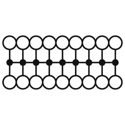 Phoenix Contact - Durchgangs-Reihenklemme Verteilerblock PTFIX 18X2,5#3274144 − 8 Stück