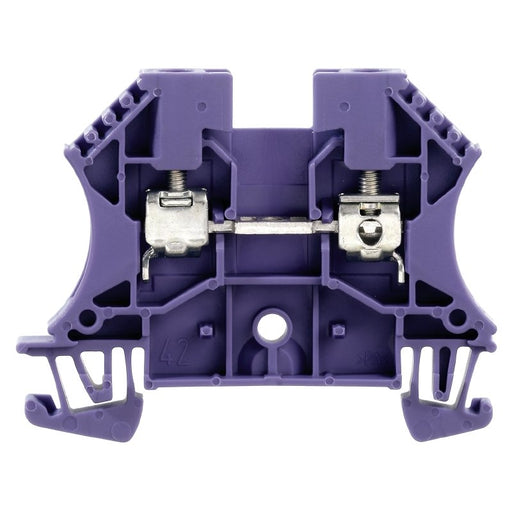 Weidmüller - Durchgangs-Reihenklemme Klemme WDU 4 PA/VI Schraubanschl.,4mm² − 100 Stück