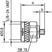 Telegärtner - Koax-Steckverbinder N-Kabelstecker löt 100023907 G10 (UT-141)A10
