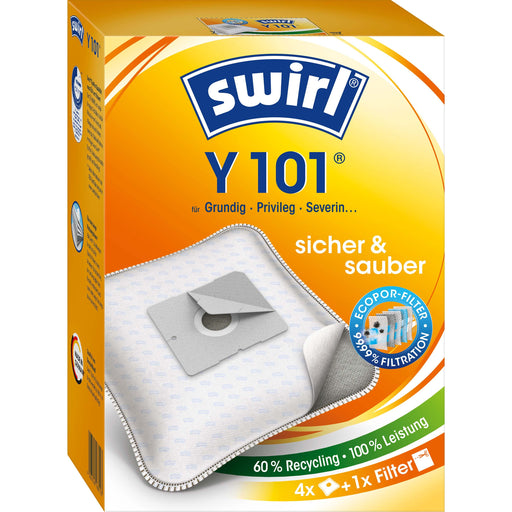 Swirl - Zubehör/Ersatzteile für Bodenpflege Staubbeutel Y 101 EcoPor VE4 für übrige Marken