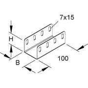 Niedax - Verbinder für Kabeltragsystem Verbinder RV 35.050 F − 10 Stück