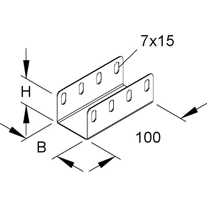 Niedax - Verbinder für Kabeltragsystem Verbinder RV 35.050 F − 10 Stück