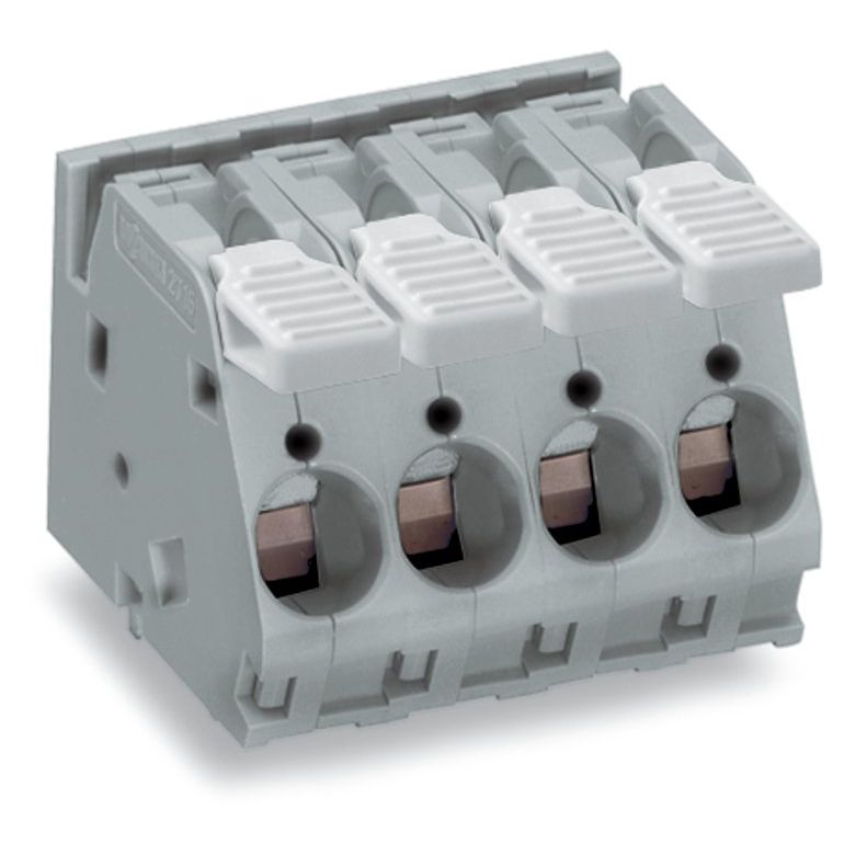 WAGO - Leiterplattenklemme Hebel 2716-152 16mm²,grau − 52 Stück