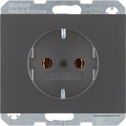 Berker - Steckdose SCHUKO-Steckdose 41157006 anthrazit matt, lack