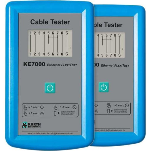 Kurth - Mess-/Testgerät für Kommunikationstechnik LAN Kabeltester KE7000 Set