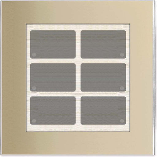 Issendorff - Bussystem-Tastsensor Glas-Tastenfeld LCN - GT6C 6 Tasten, champagner
