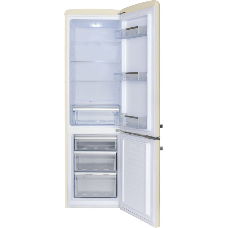 Amica - Kühl-/Gefrierkombination Kühl/Gefrierkombi KGCR 387 101 B RETRODESIGN