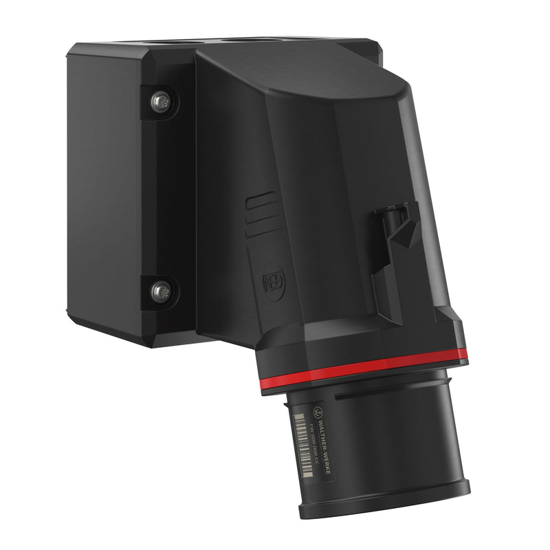 Walther Werke - CEE-Gerätestecker (IEC 60309) CEE NEO Wandgerätestecker FW734506CC schräg 32A 5P 6h