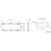 Bals Elektrotech - Zubehör/Ersatzteile für CEE-Steckvorrichtungen (IEC 60309) Betätigungsklappe 12Module 58019