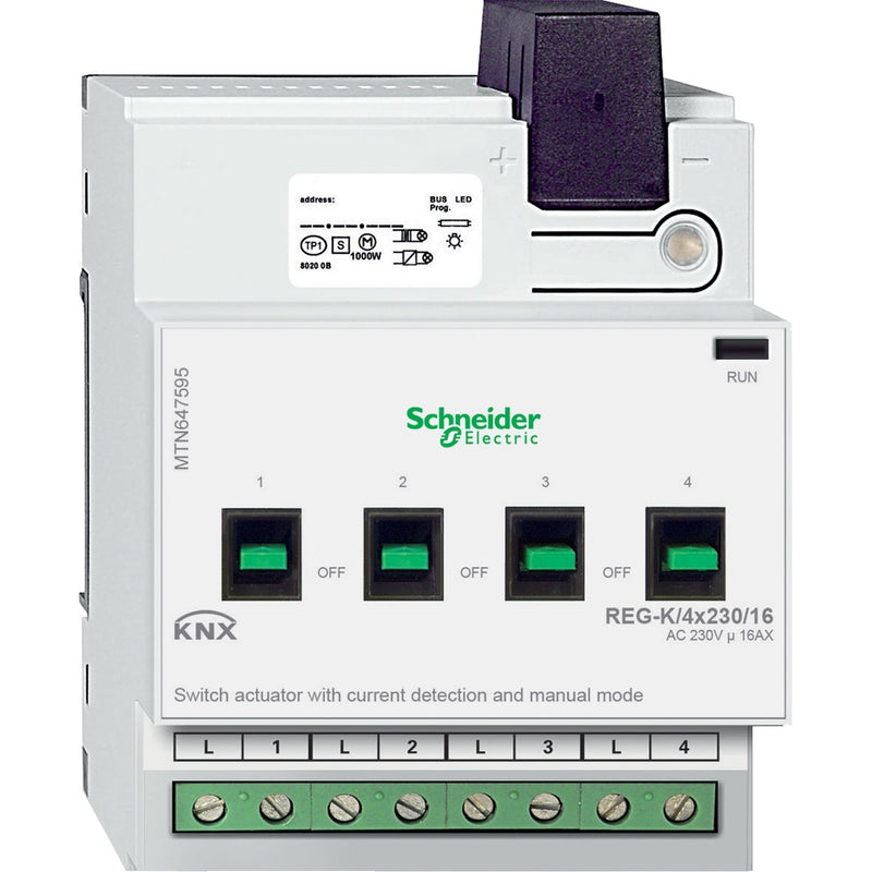 Schneider Electric - Bussystem-Schaltaktor Schaltaktor MTN647595 REG-K/4x230/16