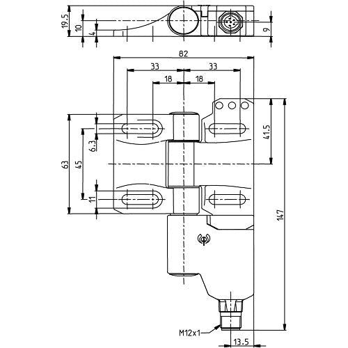 Bernstein - Scharnierschalter Sicherer Scharnierschalter SHS3Z-A2Z-SA-R Zink-Druckguss