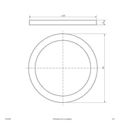 EVN Lichttechnik - Mechanisches Zubehör/Ersatzteile für Leuchten Gehäusering schwarz LPRV2209C