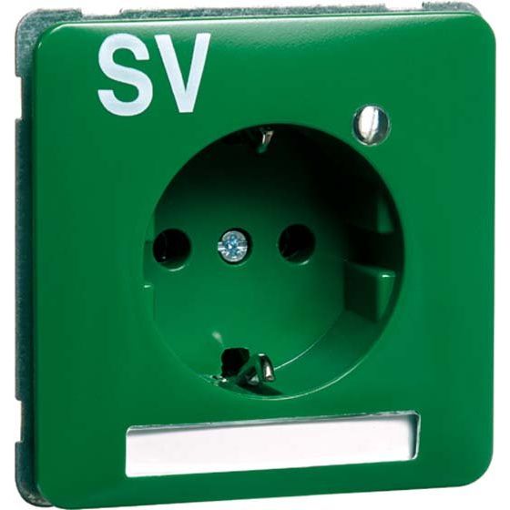 Peha - Schalter-/Steckdosenkombination SCHUKO-Steckdose gn D80.6511.42LED/4NASV 16A 250V Besch.Feld
