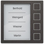 TCS Tür Control - Funktionsmodul für Türkommunikation Klingeltastenmodul AMI10914-0057 4-Tasten SW