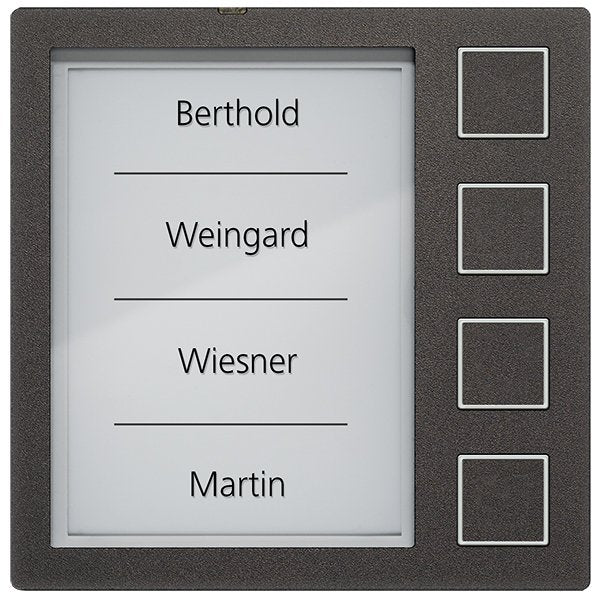 TCS Tür Control - Funktionsmodul für Türkommunikation Klingeltastenmodul AMI10914-0057 4-Tasten SW