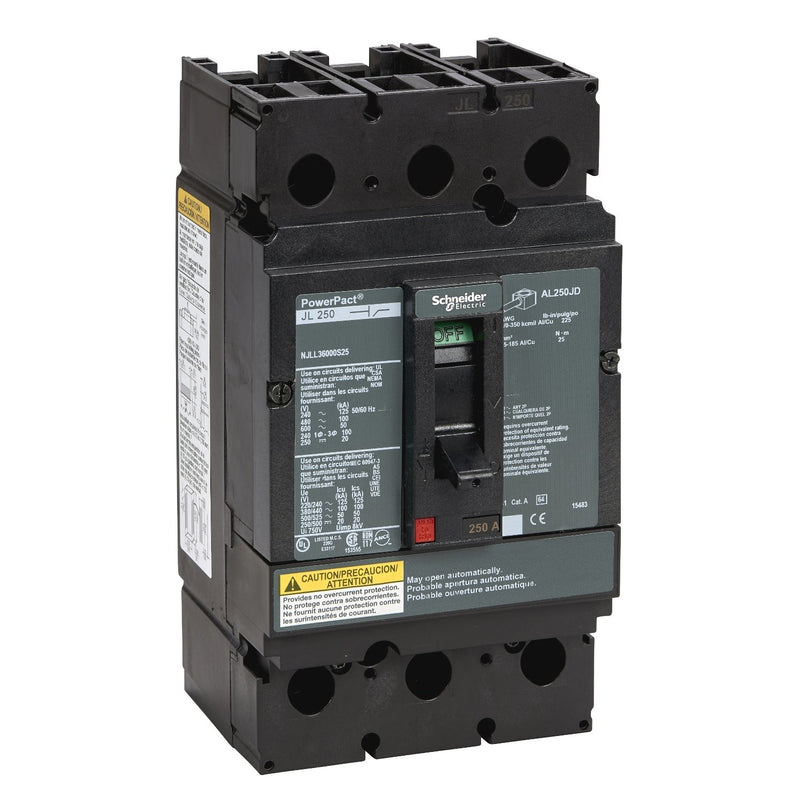 Schneider Electric - Lasttrennschalter Powerpact J 250A NJLL36000S25 Autom.Switch 3P Lug