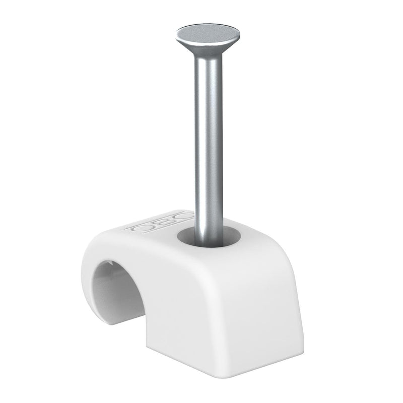 OBO Bettermann - Nagelschelle (für Kabel) Haft-Clip 2025 18 RW − 100 Stück