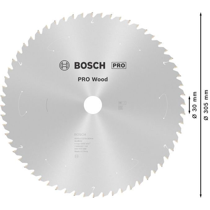 Bosch - Kreissägeblatt PRO Wood cordless 2608837744 Kreissägeblatt 305 x