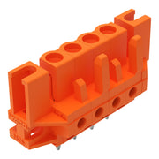 WAGO - Leiterplattensteckverbinder THT-Federleiste gerade 232-164/047-000 Maß 5,08mm,orange − 50 Stück