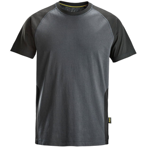 Snickers Workwear - T-Shirt 2-Farben T-Shirt 25505804009 3XL,stahlgr-schw