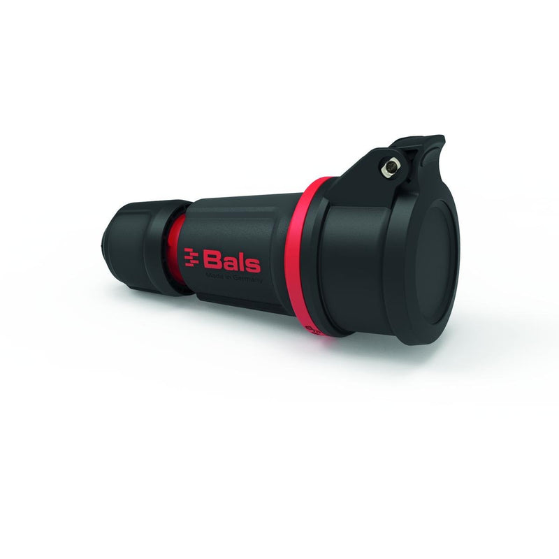 Bals Elektrotech - Schutzkontaktstecker Schutzkontakt-Kupplung 16A 7489-1 250V IP54 rot