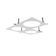 LTS Licht&Leuchten - Mechanisches Zubehör/Ersatzteile für Leuchten Einbau-Eckrahmen SCER 6.330 ws 3-flammig