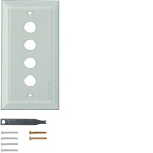 Berker - Abdeckrahmen Abdeckplatte ws 1341 TS klar − 1 Stück by Berker
