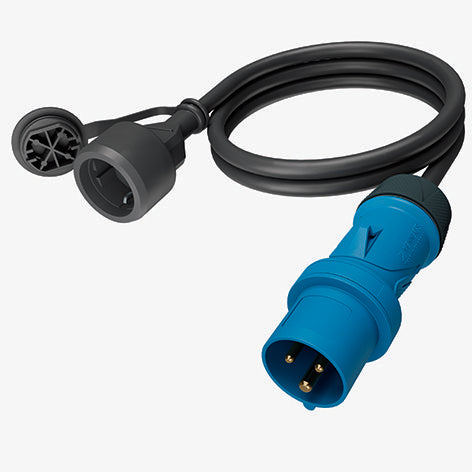 Mennekes - Zubehör/Ersatzteile für CEE-Steckvorrichtungen (IEC 60309) Adapterleitung 0,3m 8005B Stecker 16A/SCHUKO
