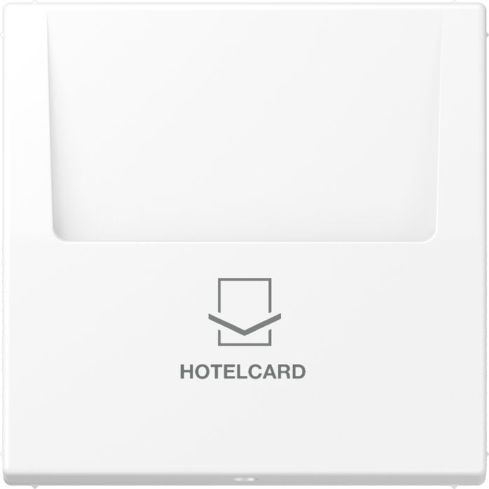 Jung - Abdeckung/Bedienelement für Installationsschalterprogramme Hotelcard-Schalter LS 590 CARD WWM schneeweiß matt