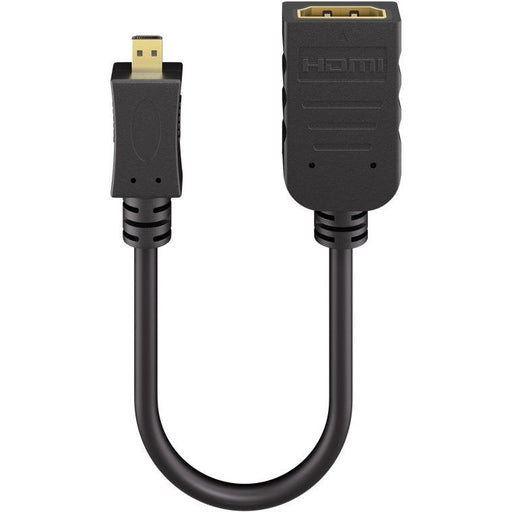 Goobay - Kommunikationstechnik-Adapter Micro HDMI/HDMI-Adapter 58683 StTypD)/Bu(TypA)