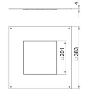 OBO Bettermann - Montagedeckel für Zugdose Montagedeckel DUG 350-3 4 350-2/3 für GES4