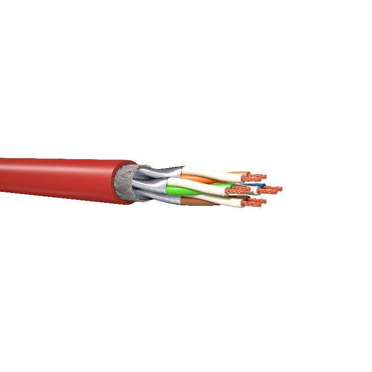 KERPEN DATACOM - Daten- und Kommunikationskabel ML F6-90 S/FTP flex F6-90 rot-Dca-T1000 4P AWG 27/7 − 1000 Meter