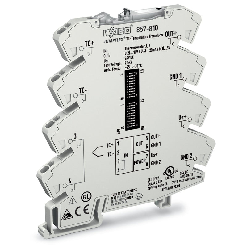 WAGO - Temperaturmessumformer Temperaturmodul 857-810 TC-Sensoren