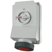 Mennekes - CEE-Steckdose abschaltbar, abgesichert (IEC 60309) Wanddose DUO 5113AD 63A 5P 6H 400V IP67