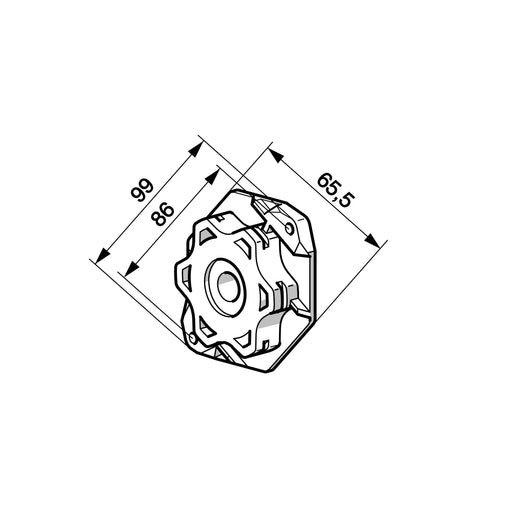 Somfy - Zubehör/Ersatzteile für Tor-/Rollladenantriebe NHK-Kompakt Adapterlager 9910051 bis 85Nm