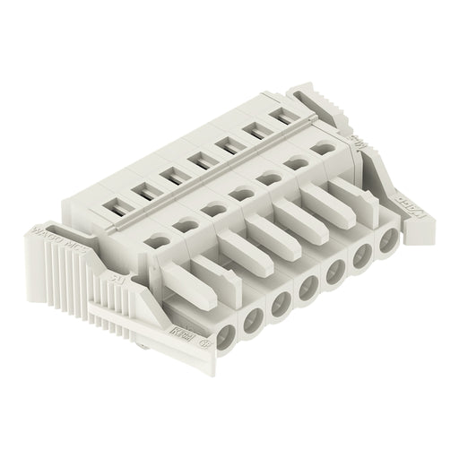 WAGO - Kabelsteckverbinder für Leiterplattensteckverbinder 1-Leiter-Federleiste 721-107/008-000/037- CAGECLAMP 2,5mm²,lgr − 50 Stück