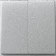 Gira - Abdeckung/Bedienelement für Installationsschalterprogramme Wippe 2f 329565 (WG UP) F Alu
