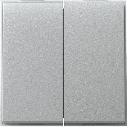 Gira - Abdeckung/Bedienelement für Installationsschalterprogramme Wippe 2f 329565 (WG UP) F Alu