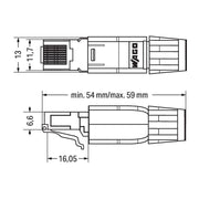 WAGO - Zubehör/Ersatzteile für Steuerungen Ethernet-Stecker 750-975 RJ45 IP20
