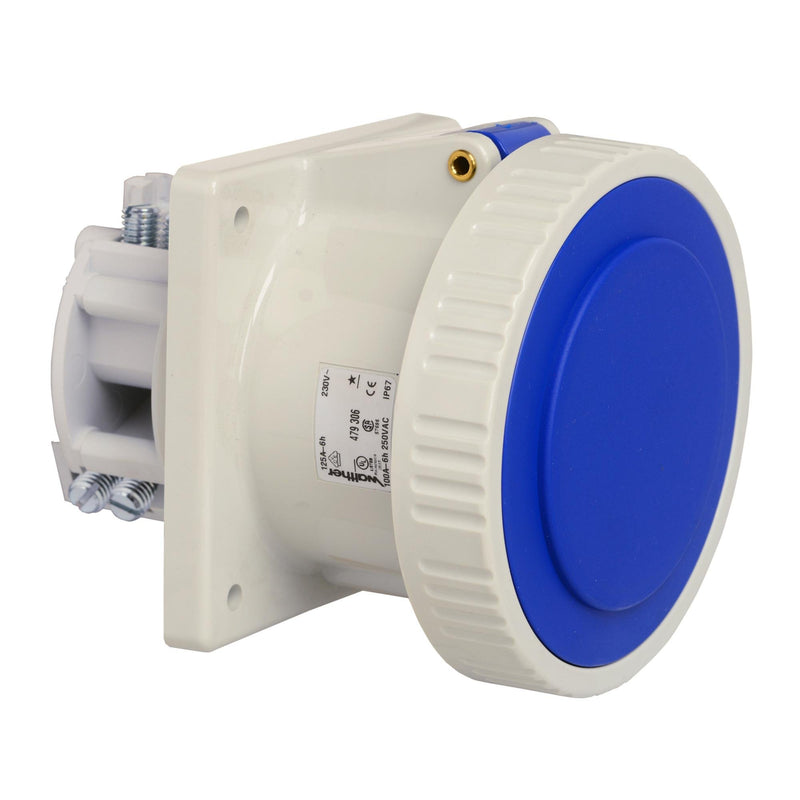 Walther Werke - CEE-Anbausteckdose (IEC 60309) Anbaudose gerade 125A 479306 3P 230V 6h IP67