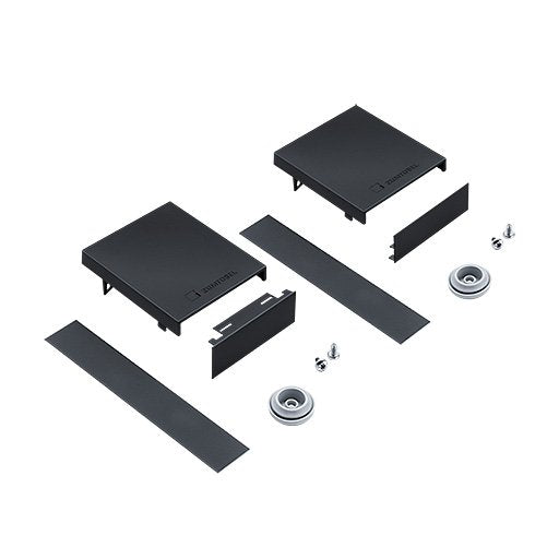 Zumtobel - Mechanisches Zubehör/Ersatzteile für Leuchten Endkappenset SLN2MSCMSPECSETL20BK schwarz