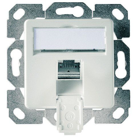 Telegärtner - Kommunikationsanschlussdose Kupfer AMJ45 8 Up/50 Cat.6A 100022959 alpinweiss − 1 Stück