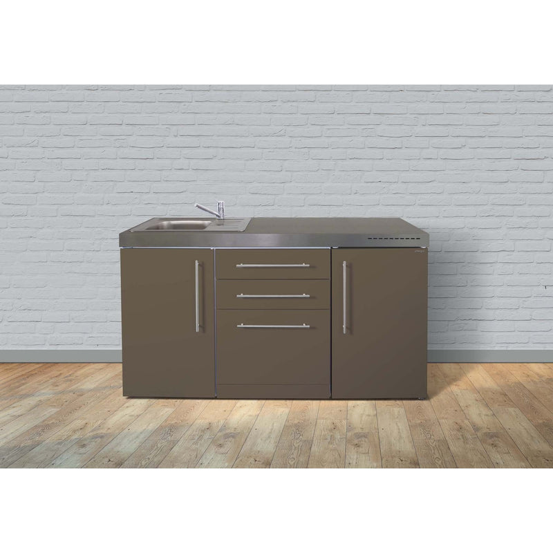 Stengel - Mini-Küche Miniküche Premiumline MPGSMM160KSGSGKFreBl Mokka metallic