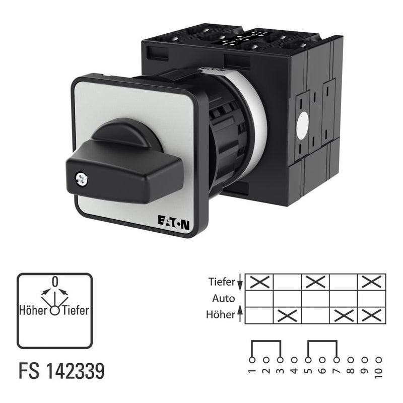 Eaton - Lastschalter Wendeschalter T3 32A T3-3-8151/EZ Zentraleinbau