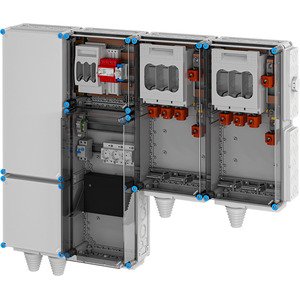 Hensel - Verteilerschrank für Energieversorgung Ladeverteiler Mi EV 140kW 2001 f.2 Abgänge a 140kW