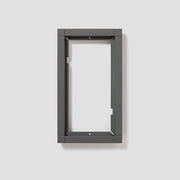 Siedle&Söhne - Montageelement für Türstation Kombirahmen KR 611-2/1-0 DG dgr/gli
