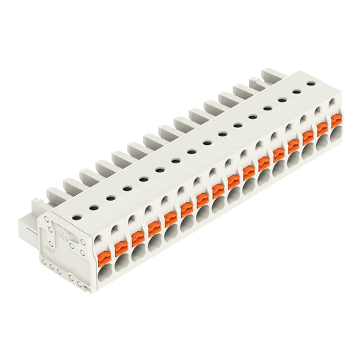 WAGO - Kabelsteckverbinder für Leiterplattensteckverbinder 1-Leiter-Federleiste 2721-116/026-000 Push-inCAGECLAMP,lgr − 25 Stück