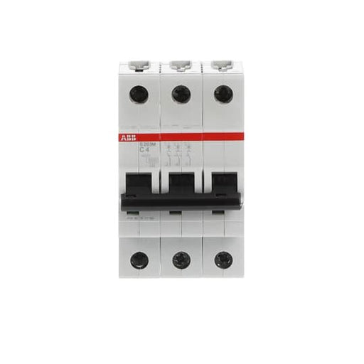 ABB Stotz S&J - Leitungsschutzschalter Sicherungsautomat S203M-C4 10kA 4A C 3p