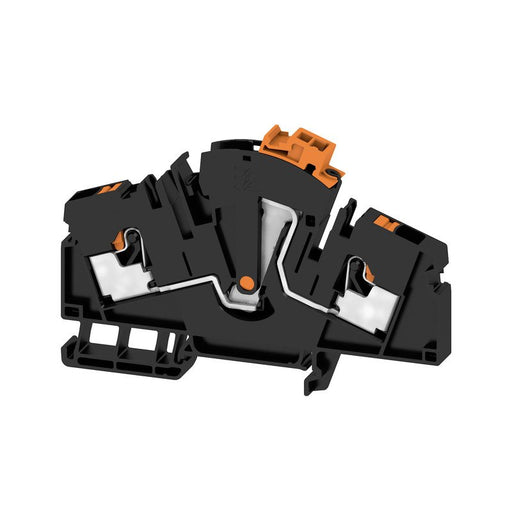 Weidmüller - Trenn- und Messtrenn-Reihenklemme Klemme ATTB 6 BK PUSH IN, 6 mm² − 50 Stück