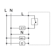 Eberle Controls - Raumthermostat/Uhrenthermostat UP-Raumregler 5-30C AC230V UTE 2500-RAL9016-M55 Ausgang Triac